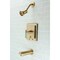 Kingston Brass KB86570CKL Single-Handle Tub and Shower Faucet, Brushed Brass KB86570CKL - alternate 4